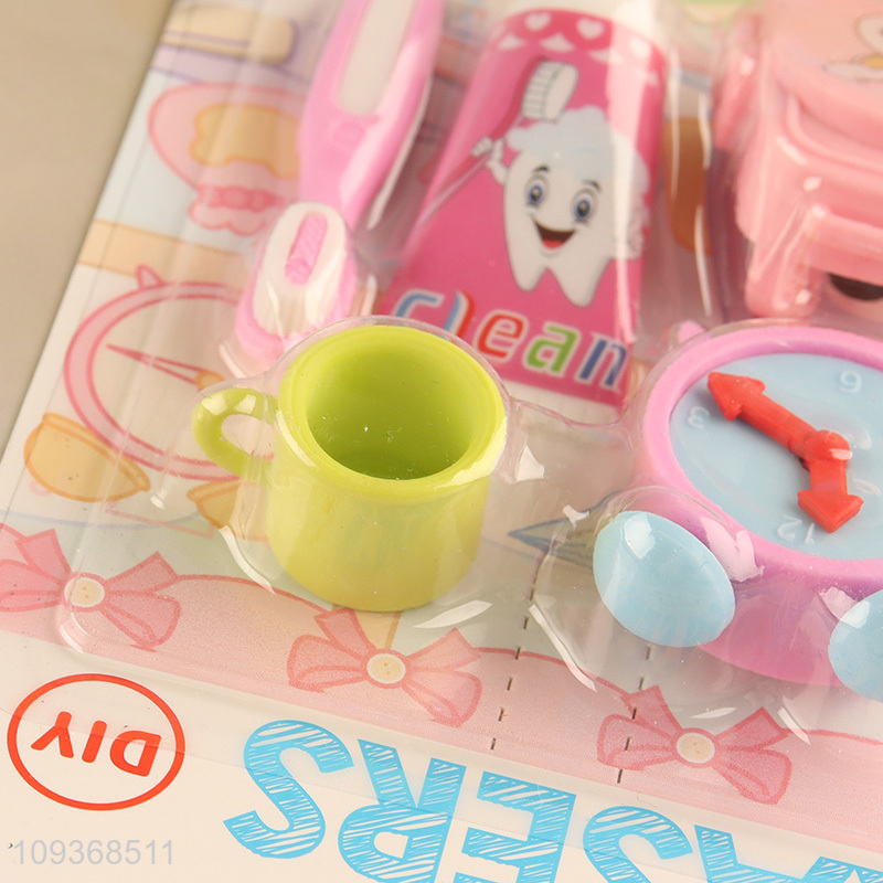 China factory cartoon school students stationery eraser set