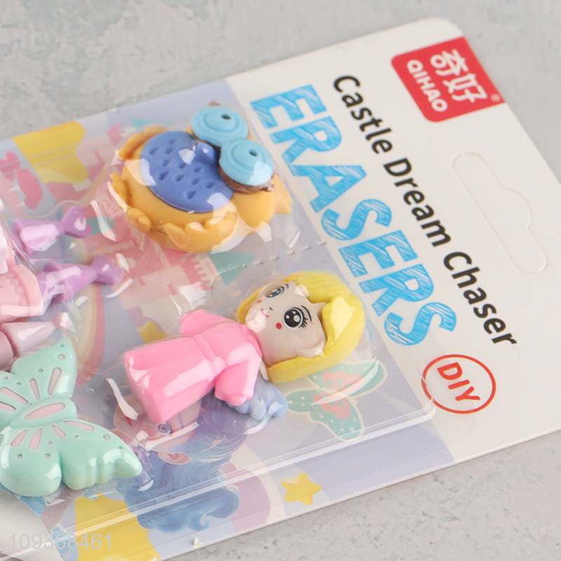 Low price castle dream chaser girls eraser set