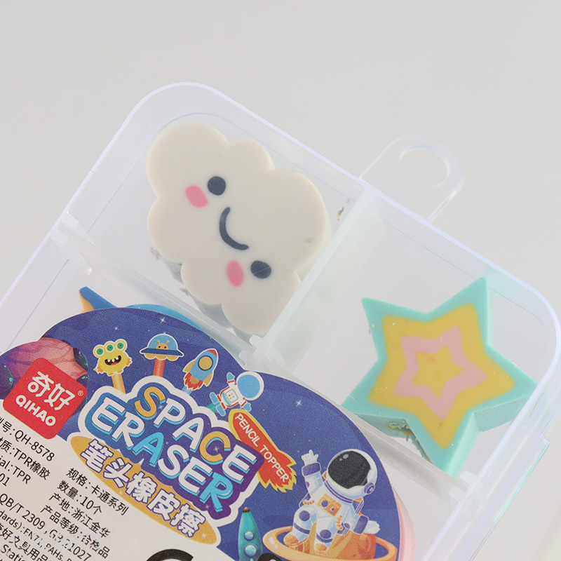 Best quality non-toxic tpr stationery eraser set