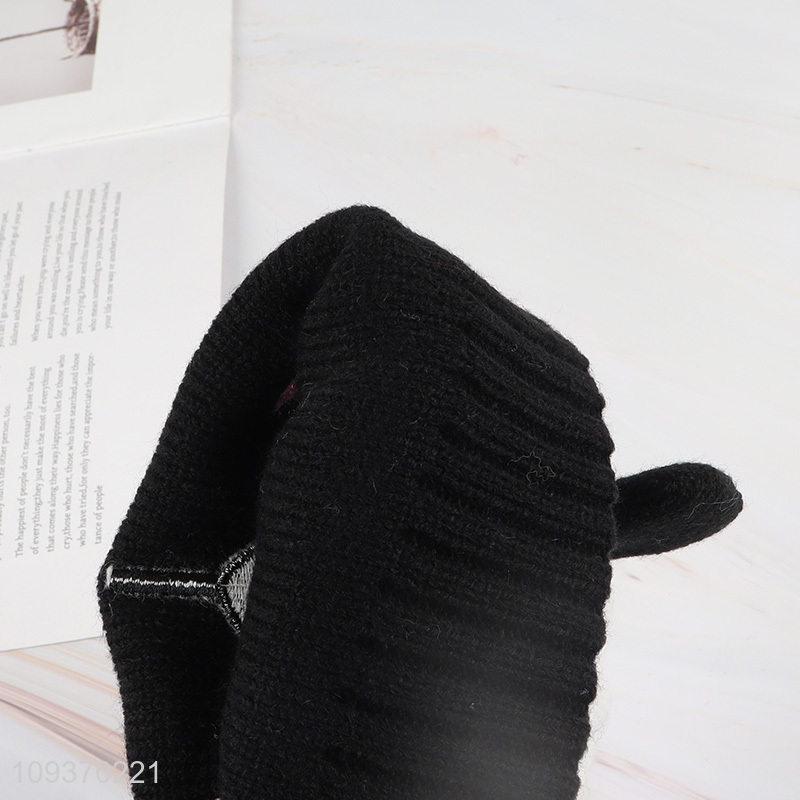 Hot items panda winter beanies hat knitted hat