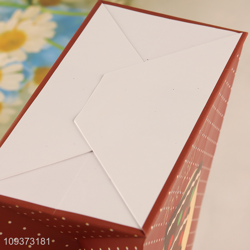 Good quality red gifts packaging bag paper bag tote bag