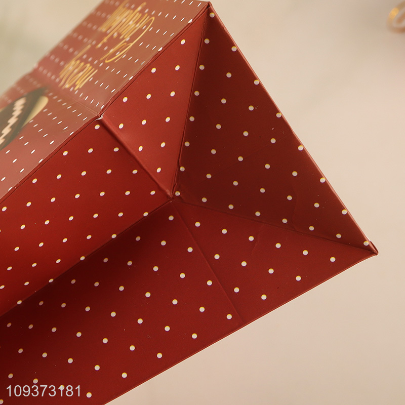 Good quality red gifts packaging bag paper bag tote bag