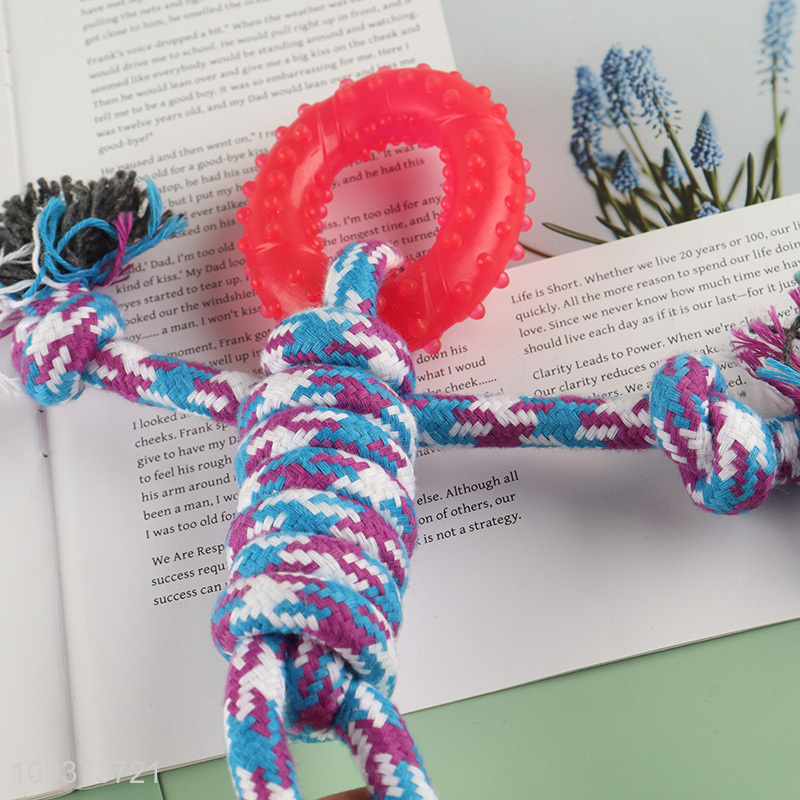 Factory supply pet chew toys cotton rope toys