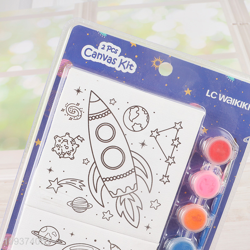 Factory price kids diy canvas painting toys