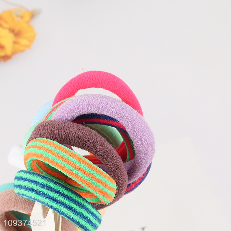 Low price 16pcs elastic hair rope hair bands set
