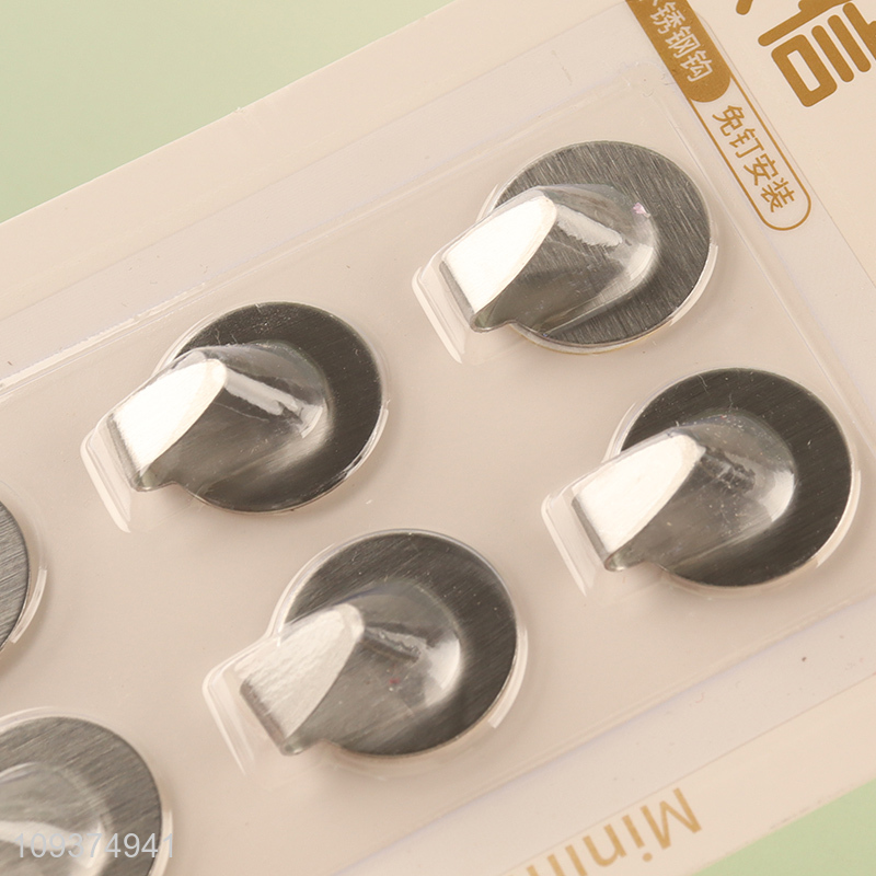China factory mini stainless steel sticky hook wall hooks