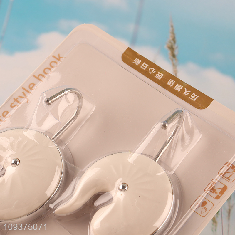Factory supply 2pcs stainless steel sticky hook wall hooks set
