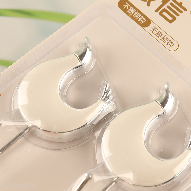 Top selling 2pcs household sticky hook wall hooks