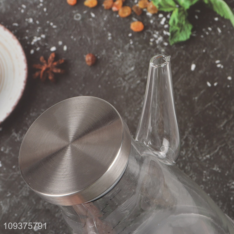 Low price glass oil pot oil jug for kitchen