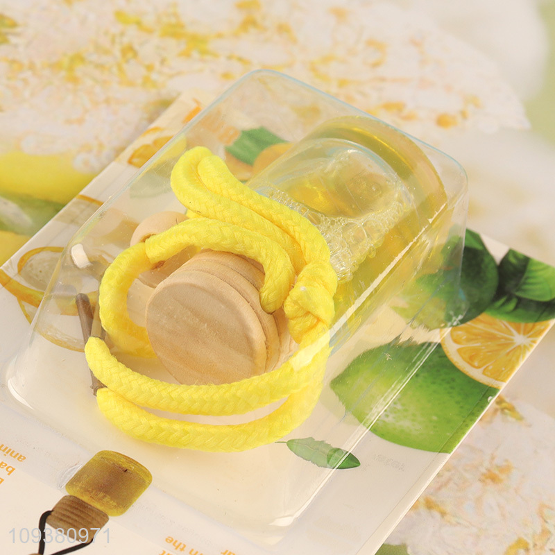 Best selling lemon fresh hanging car perfume