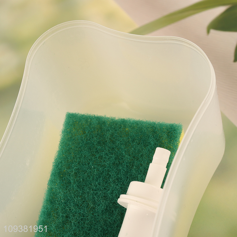 China factory kitchen soap pump sponge caddy for sale