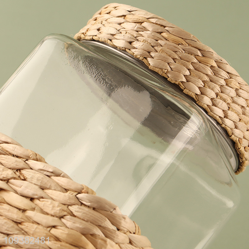 China factory sealed glass storage jar for home kitchen