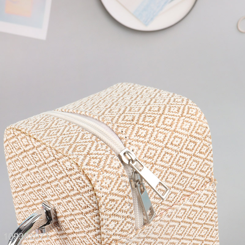 Good sale Geometric Pattern Cosmetic Case with Handle