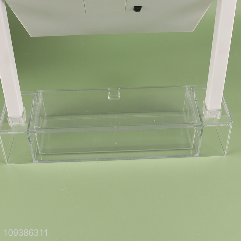 Hot items makeup mirror cosmetic mirror with storage drawer