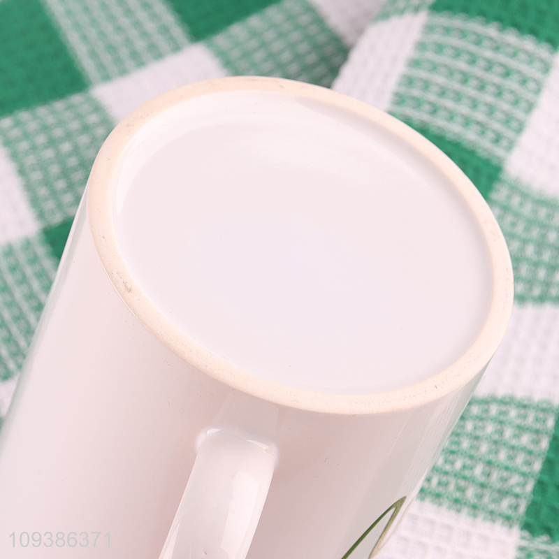 Top selling ceramic water cup drinking cup with handle