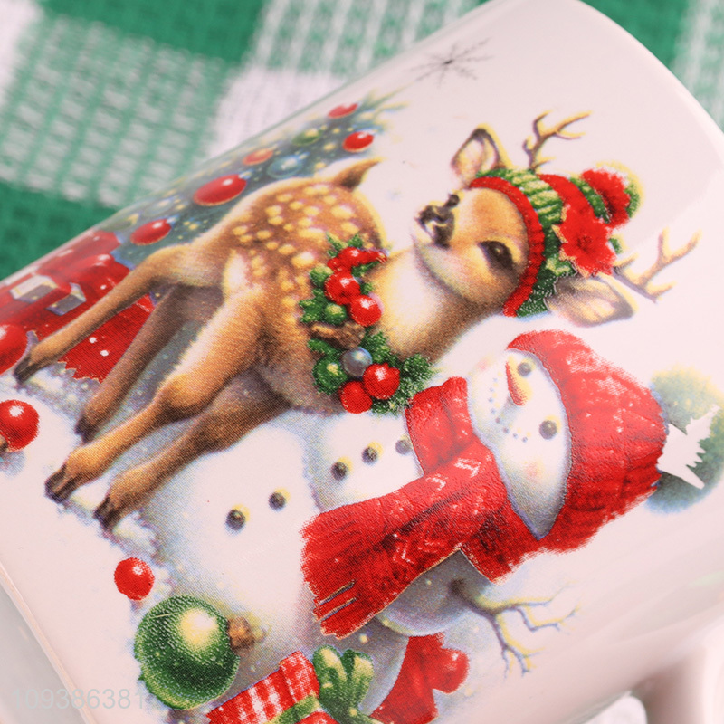 Top quality Christmas series ceramic water cup drinking cup