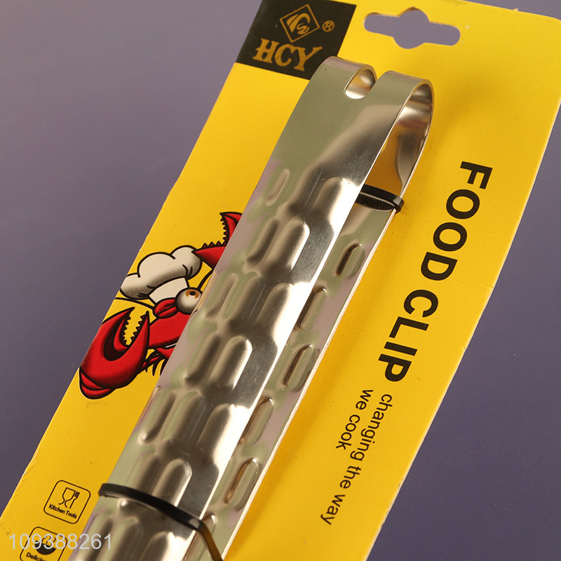 Good selling stainless steel food tongs food clips wholesale