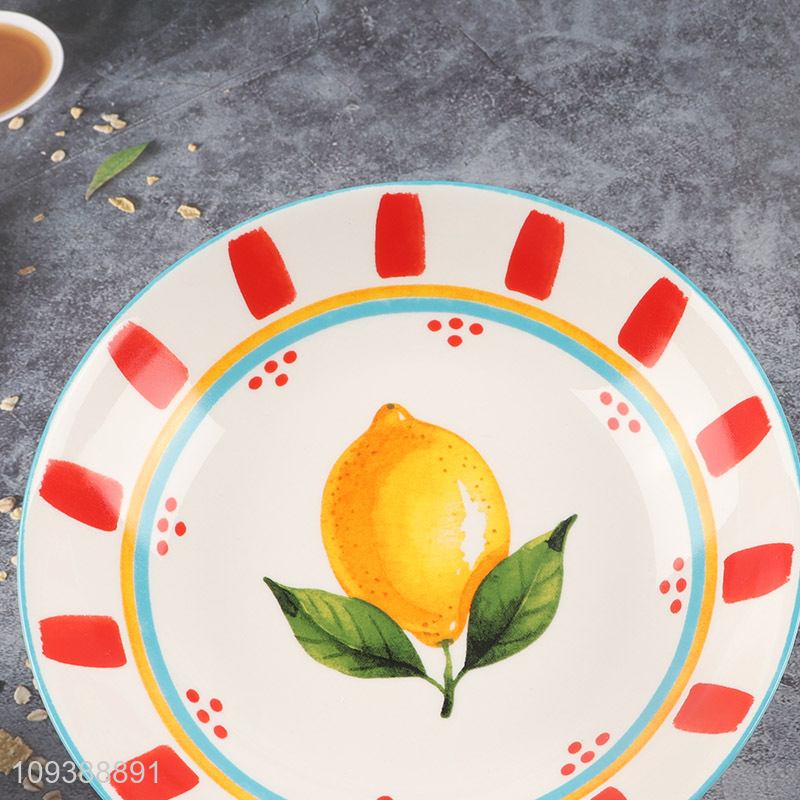 Top products 8 inch round ceramic soup plate