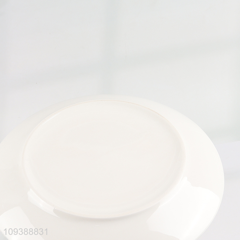 Hot items 8 inch flower printed ceramic plate