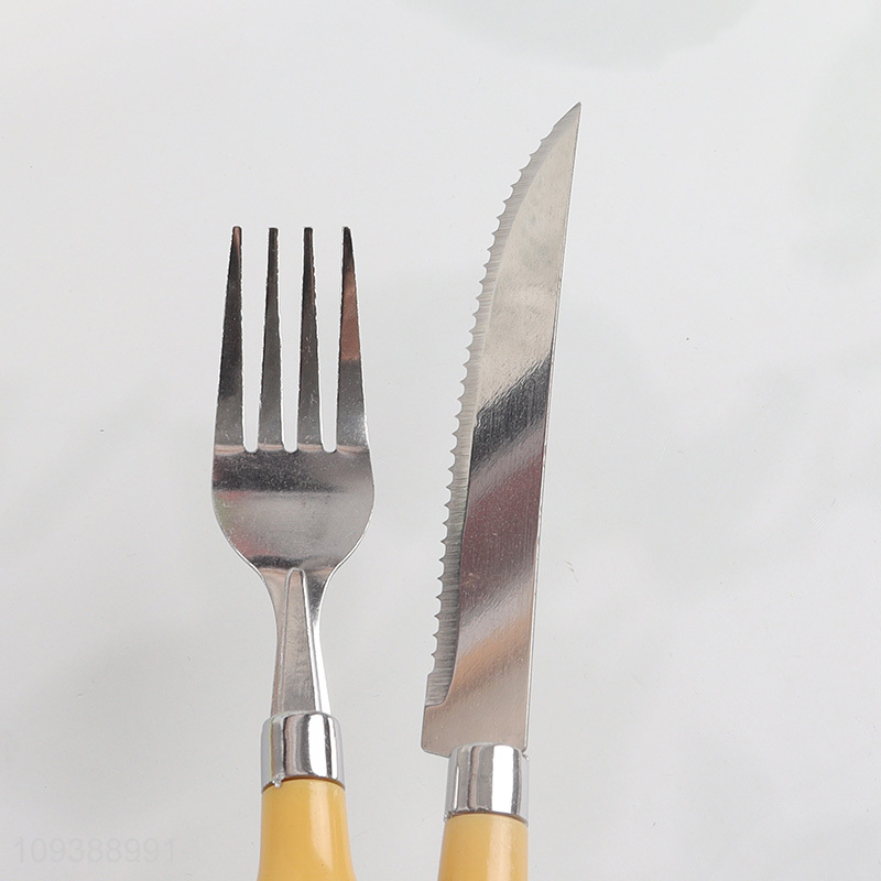 Low price 4pcs stainless steel cutlery set