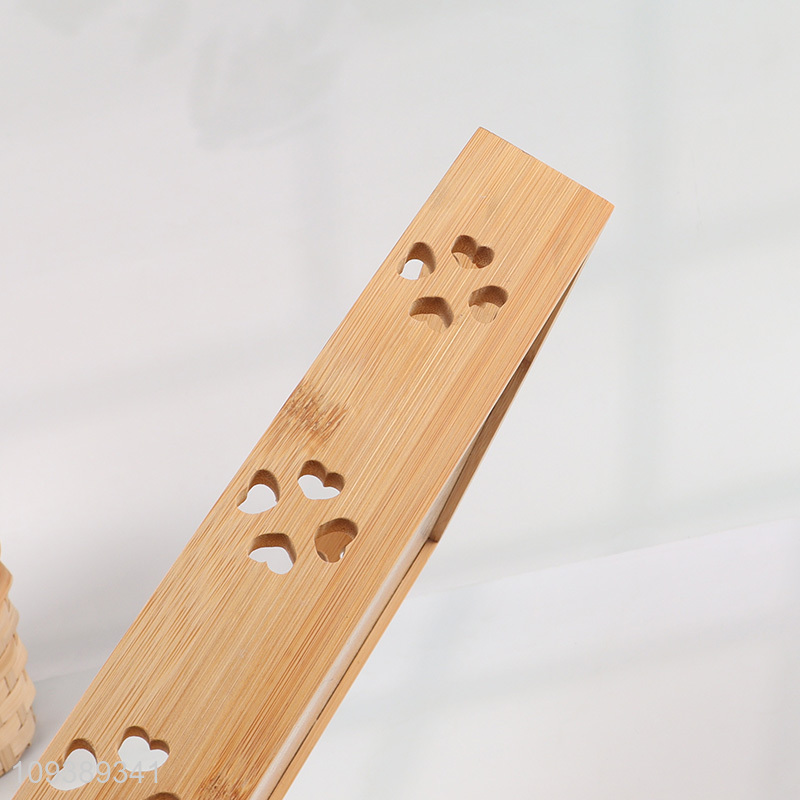 Wholesale bamboo storage tray with handle