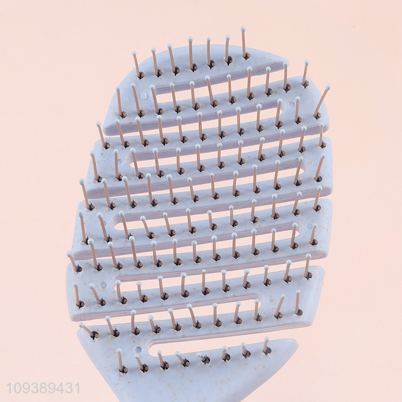 China factory wide teeth plastic hair comb hair brush