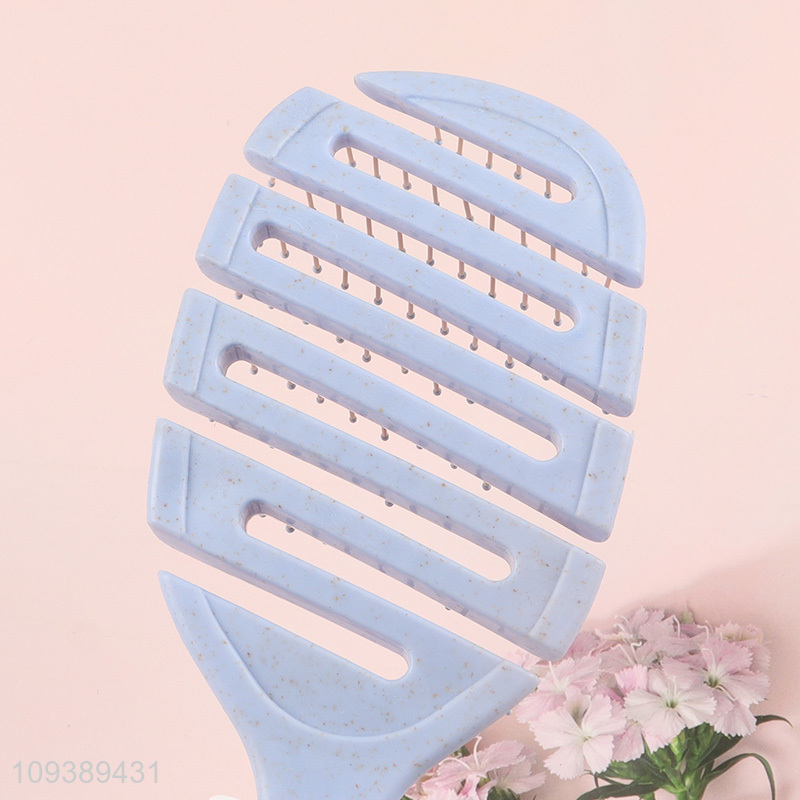 China factory wide teeth plastic hair comb hair brush