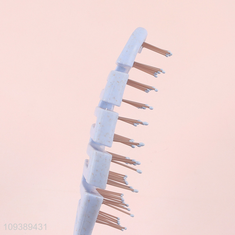 China factory wide teeth plastic hair comb hair brush
