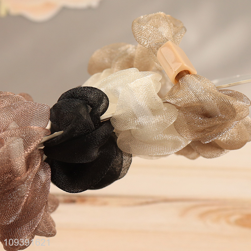 Low price polyester hair bands hair rope for girls