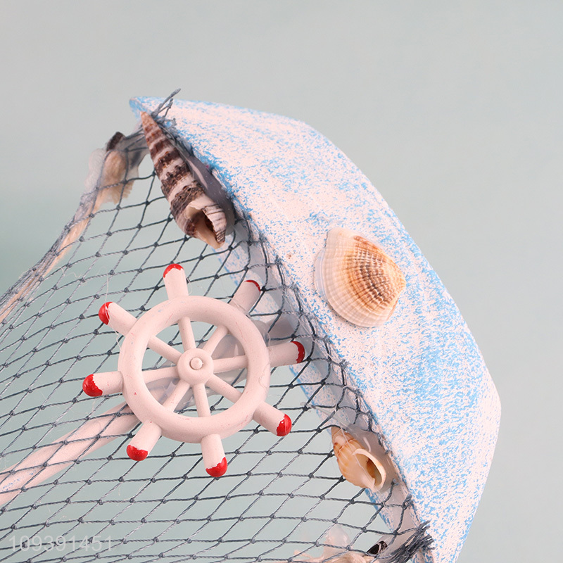Hot items home decor wooden sailboat ornament