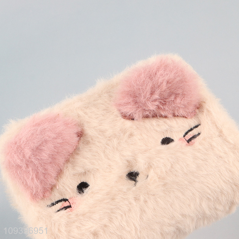 Factory supply plush cartoon wallet coin purse