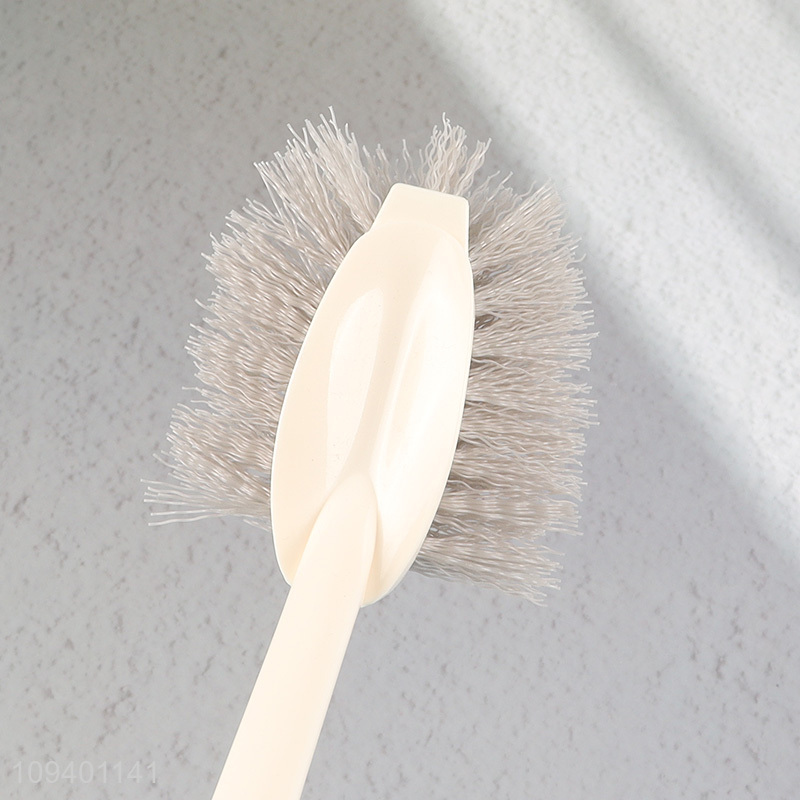 Low price bathroom accessories wooden handle toilet brush