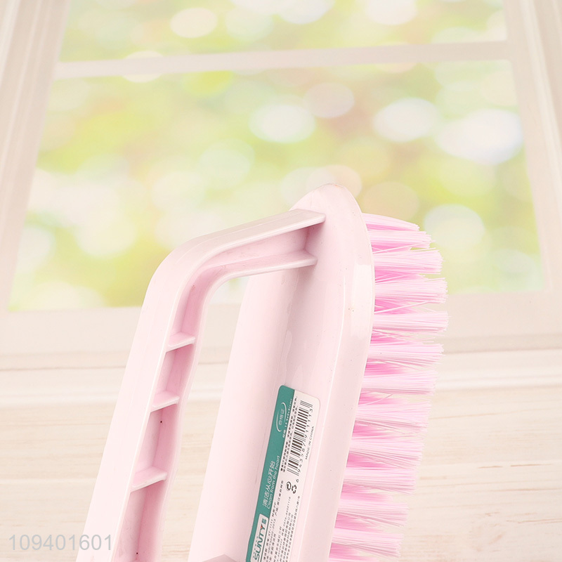 Top sale pink home cleaning brush with handle