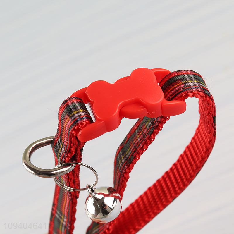 Best quality adjustable pet dog collar with bell