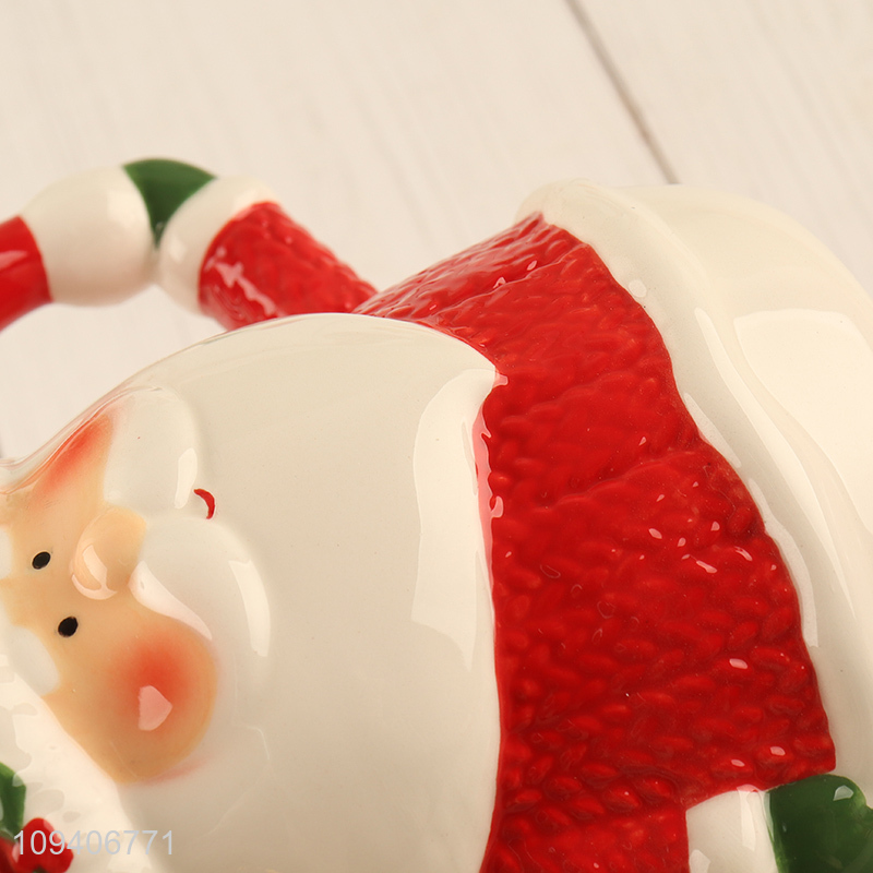 Hot selling Santa Claus ceramic water cup