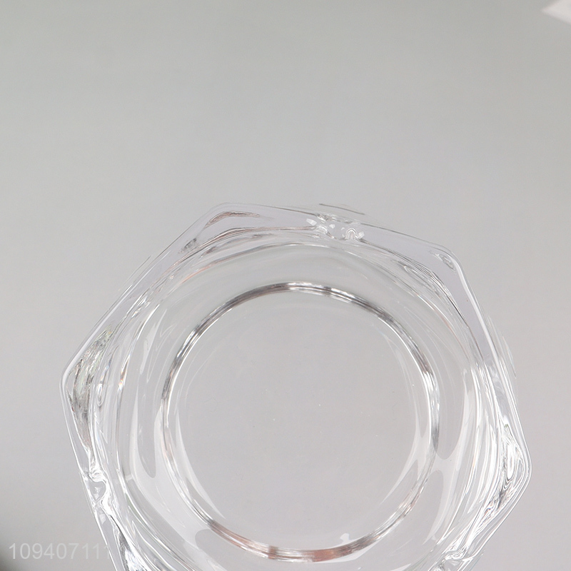 China factory clear glass candle holder for decoration