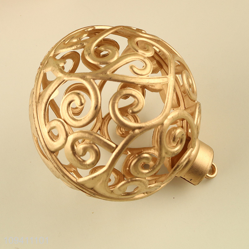 Low price golden Christmas ball christmas hanging ornaments