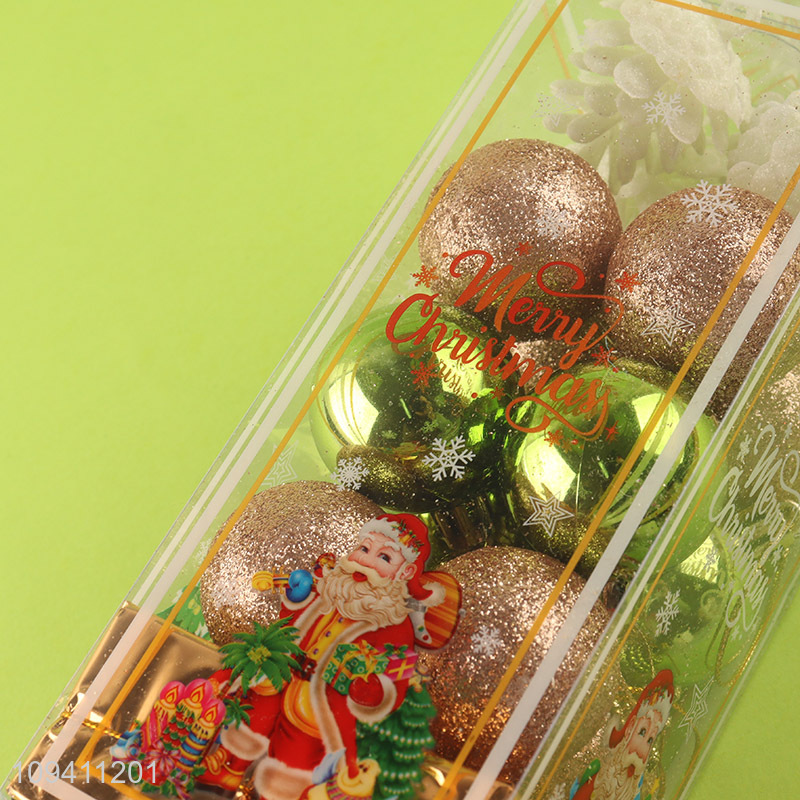 Good selling christmas hanging ornaments Christmas ball set