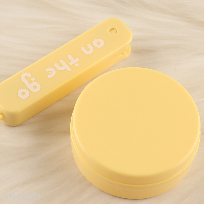 China wholesale portable travel toothbrush with cup