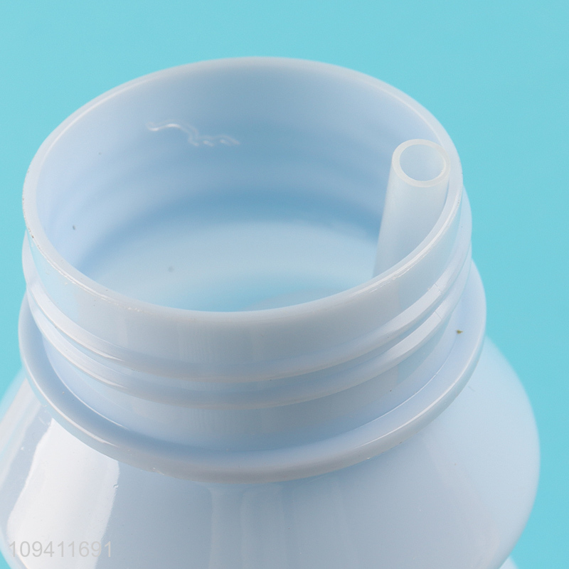 Top products cartoon plastic water bottle with straw