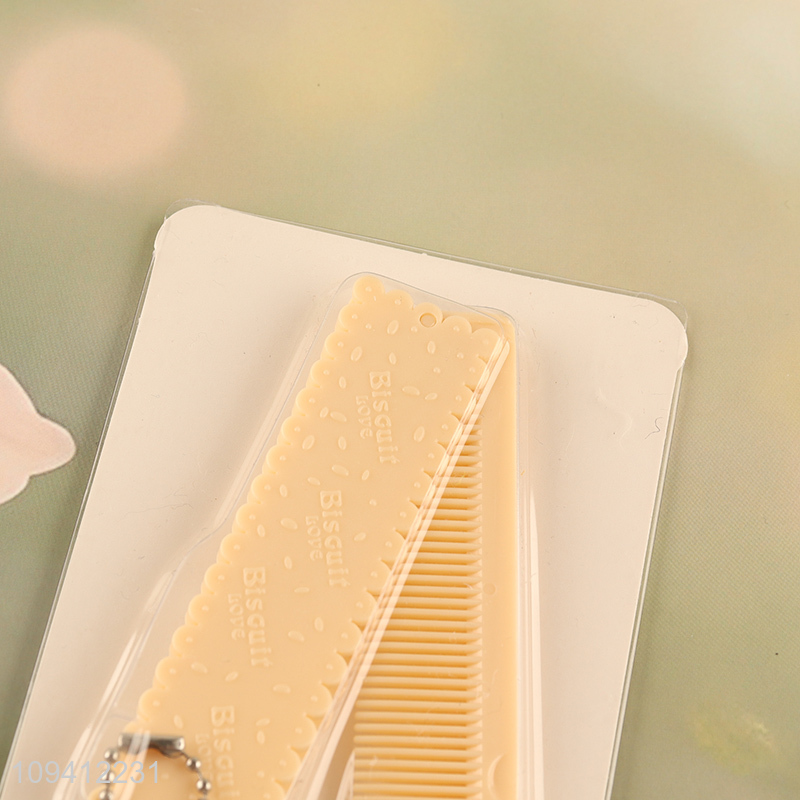 Good price cookies shape hair comb hair brush