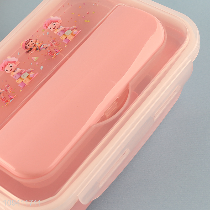 Low price plastic children lunch box water bottle