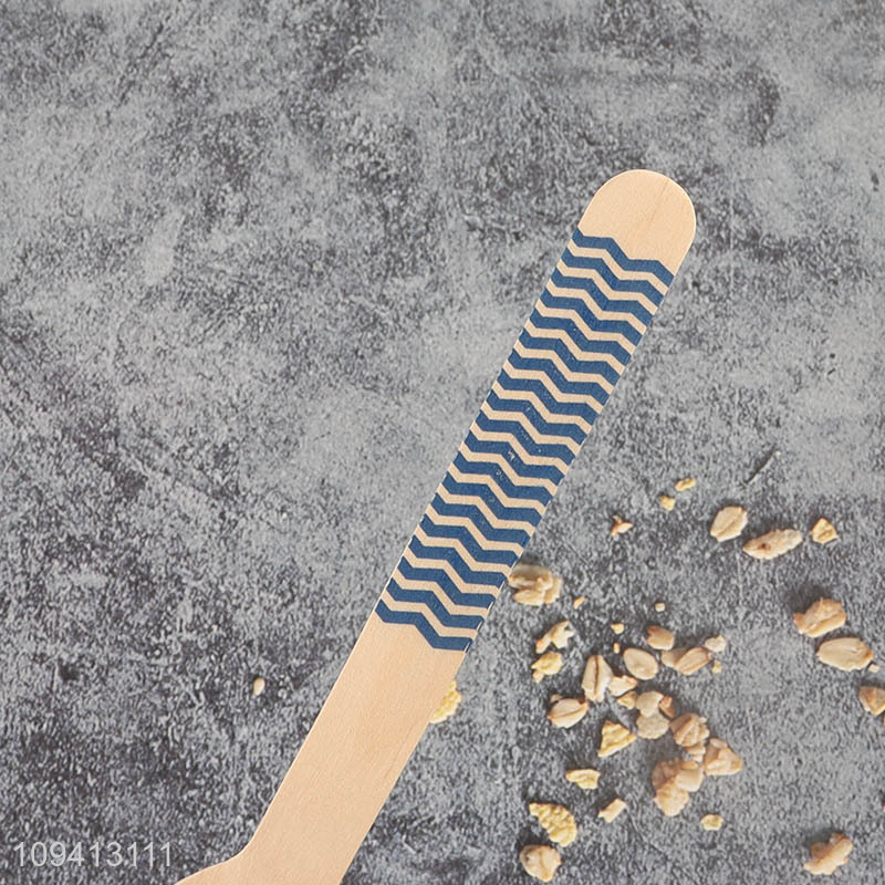 China products wooden disposable spoon dessert spoon