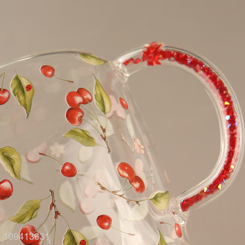 Hot sale printed glass cup water cup