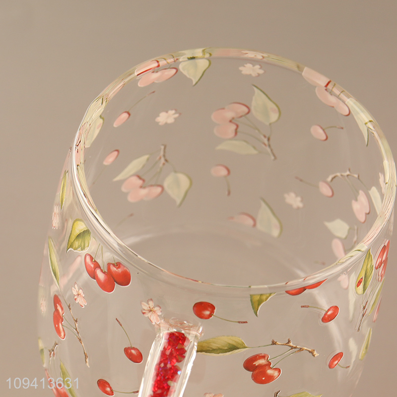 Hot sale printed glass cup water cup
