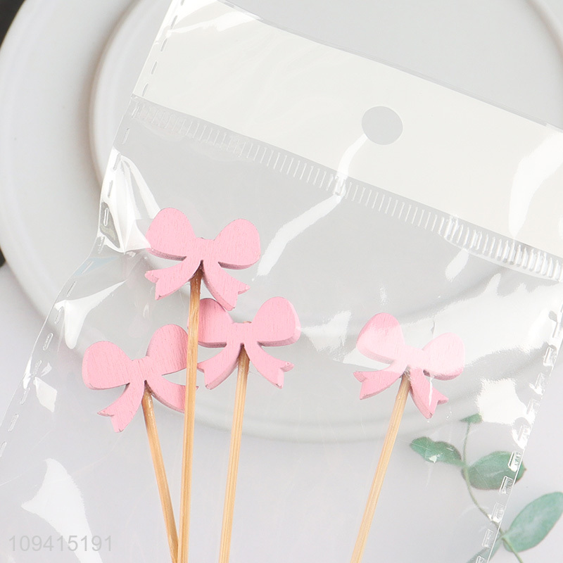 New arrival  pink fruit picks cake topper