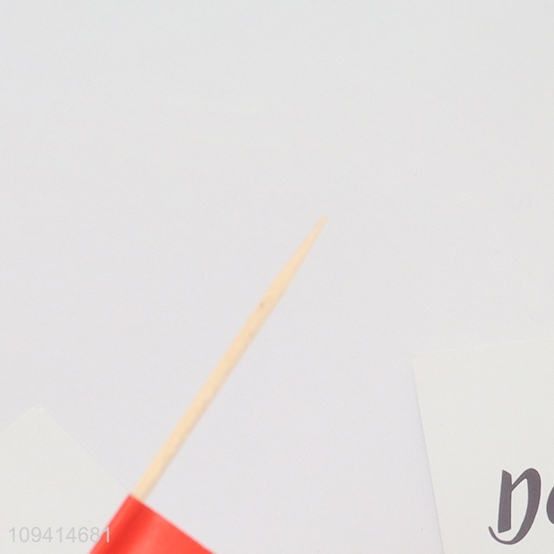 Hot items bamboo flag cupcake toppers flag picks