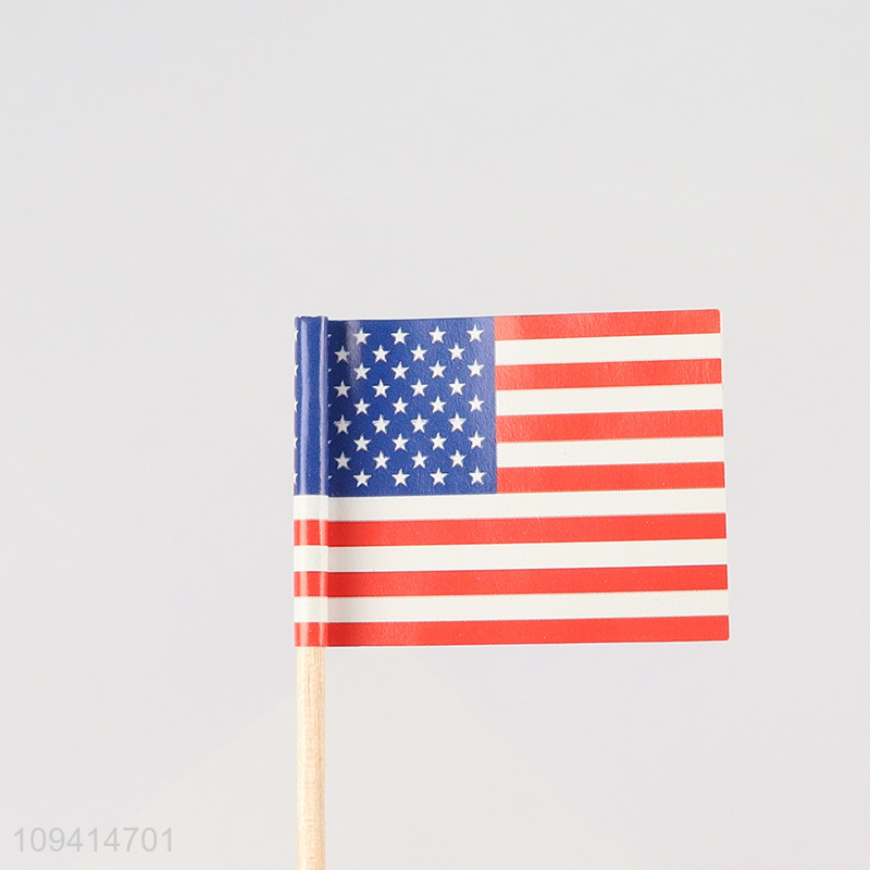 Best selling decorative flag cupcake toppers flag picks
