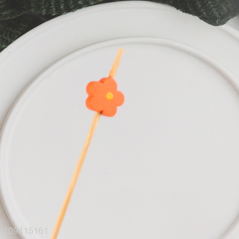 China factory party supplies fruit picks cake topper