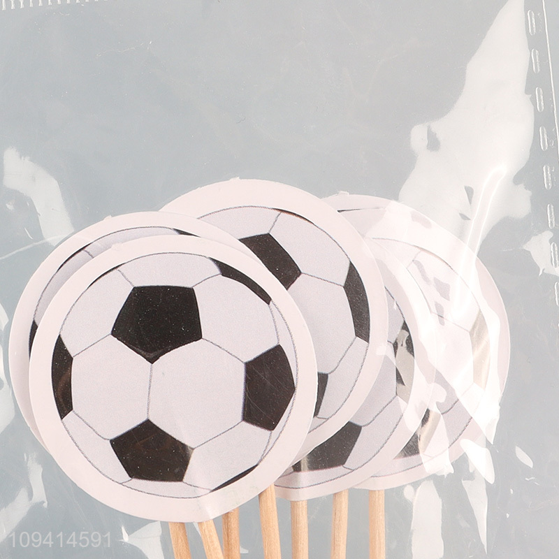 Good selling football series cupcake picks cupcake topper